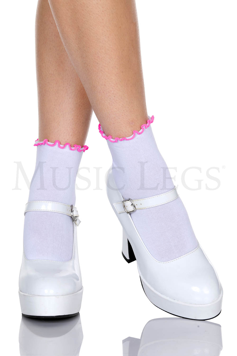 518-WHITE/NEON PINK