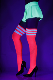 4245-Hot Pink / White