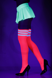 4245-Hot Pink / White