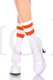 526-White / Neon Orange